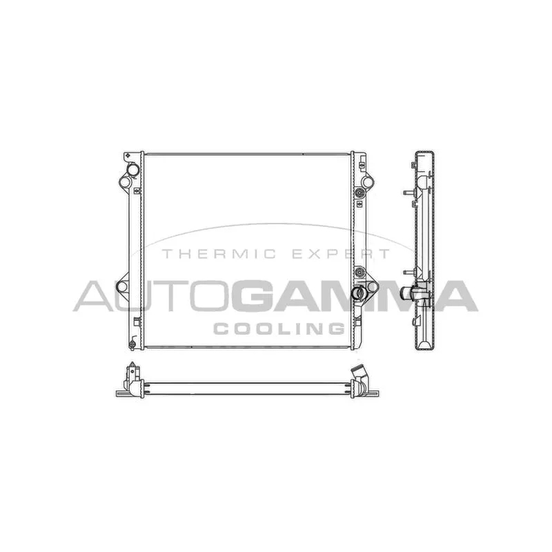 Radiateur, refroidissement du moteur AUTOGAMMA 107690