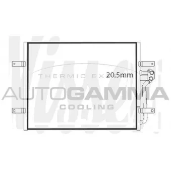 Condenseur, climatisation AUTOGAMMA 107697