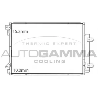 Condenseur, climatisation AUTOGAMMA 107707