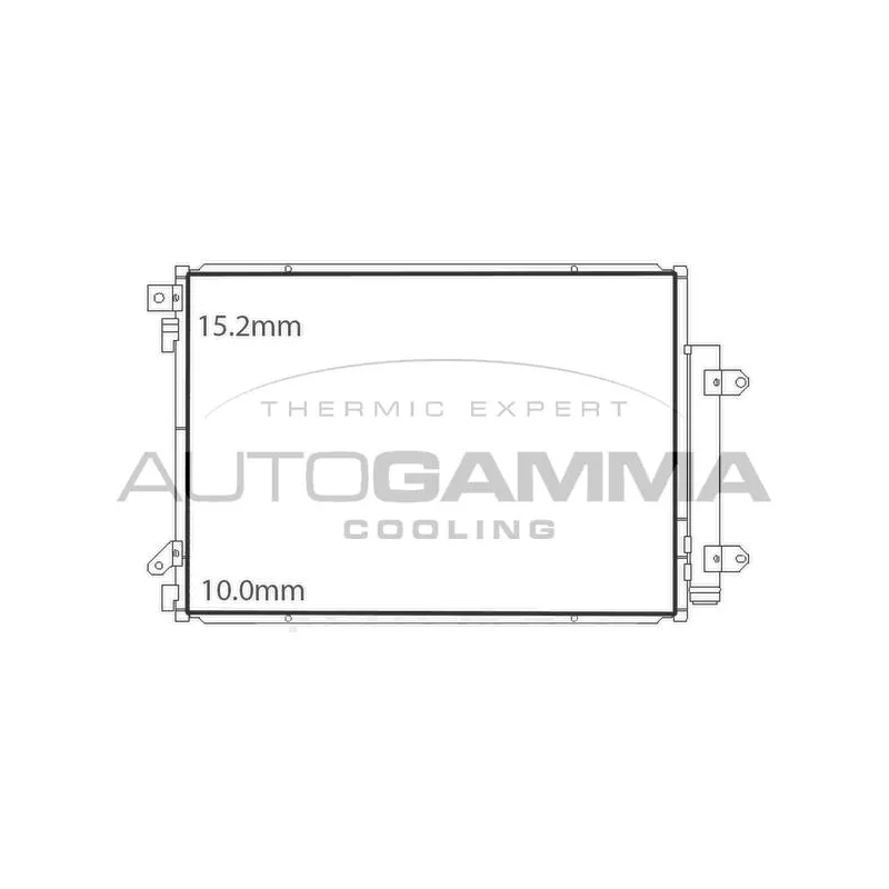 Condenseur, climatisation AUTOGAMMA 107707