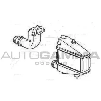 Intercooler, échangeur AUTOGAMMA 107714