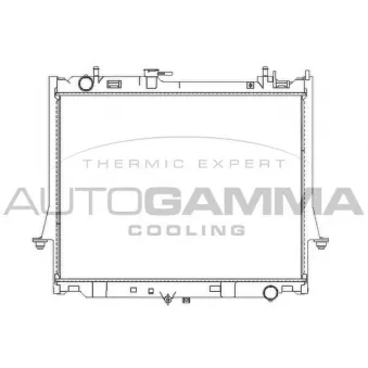Radiateur, refroidissement du moteur AUTOGAMMA 107716