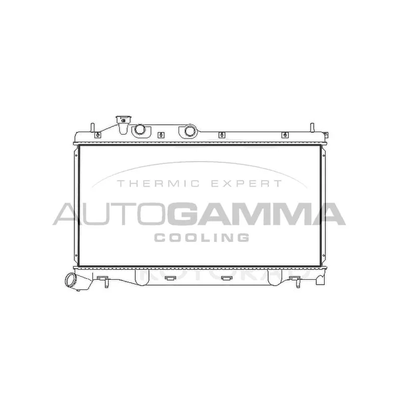 Radiateur, refroidissement du moteur AUTOGAMMA 107719