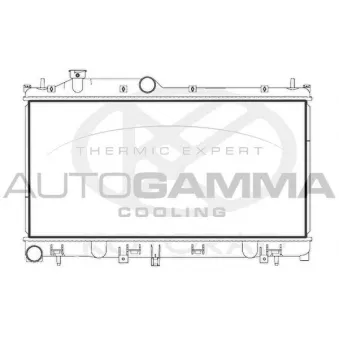 Radiateur, refroidissement du moteur AUTOGAMMA 107720