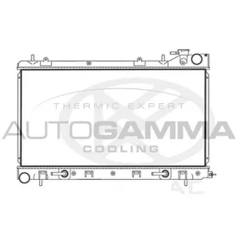 Radiateur, refroidissement du moteur AUTOGAMMA 107721