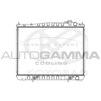 Radiateur, refroidissement du moteur AUTOGAMMA 107726