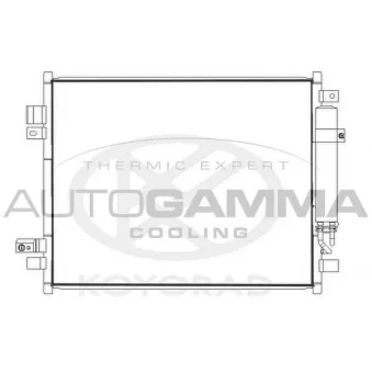 Condenseur, climatisation AUTOGAMMA 107747