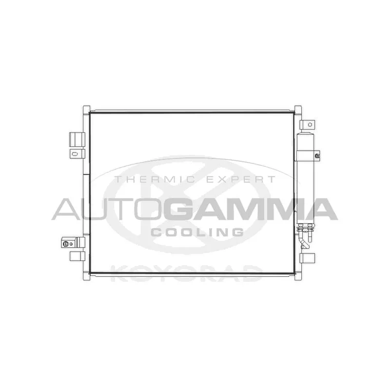 Condenseur, climatisation AUTOGAMMA 107747