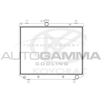 Radiateur, refroidissement du moteur AUTOGAMMA 107748