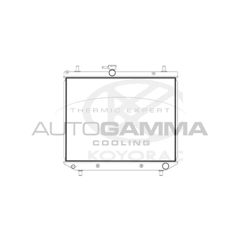 Radiateur, refroidissement du moteur AUTOGAMMA 107748
