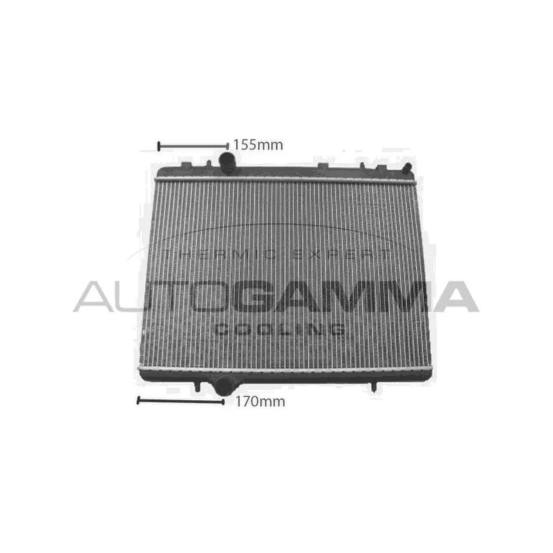 Radiateur, refroidissement du moteur AUTOGAMMA 107755