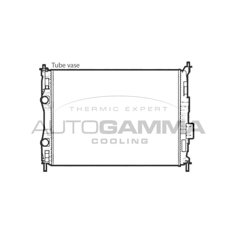 Radiateur, refroidissement du moteur AUTOGAMMA 107756