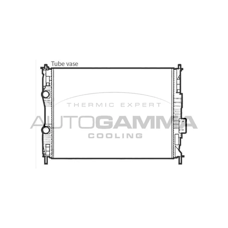 Radiateur, refroidissement du moteur AUTOGAMMA 107757