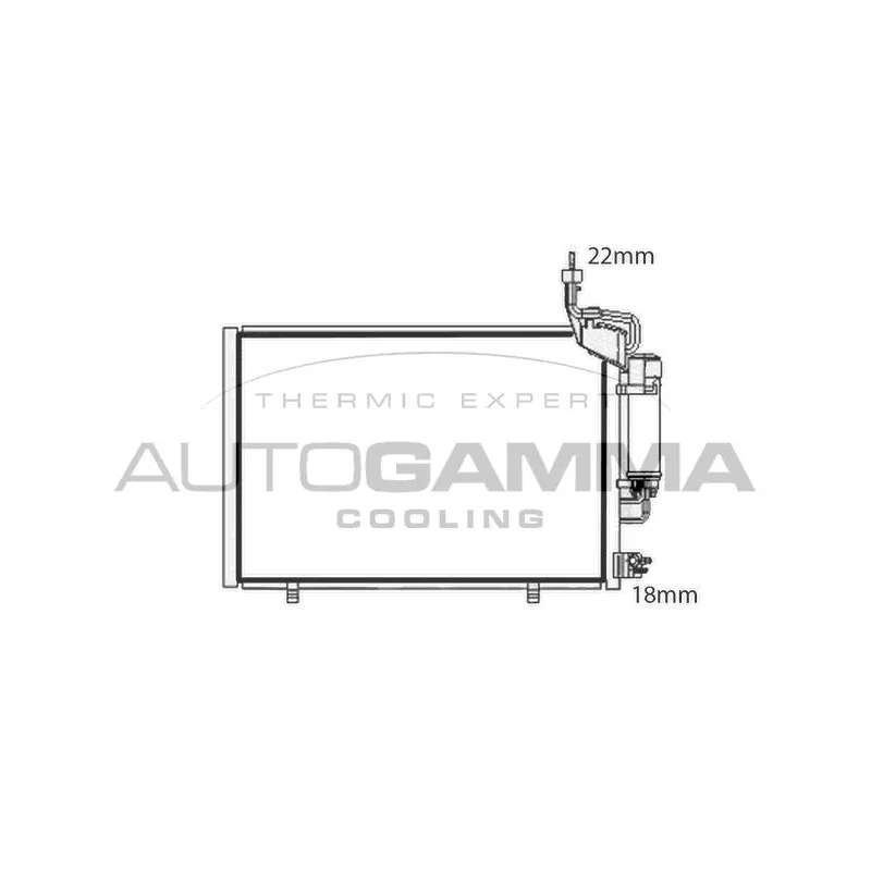 Condenseur, climatisation AUTOGAMMA 107773
