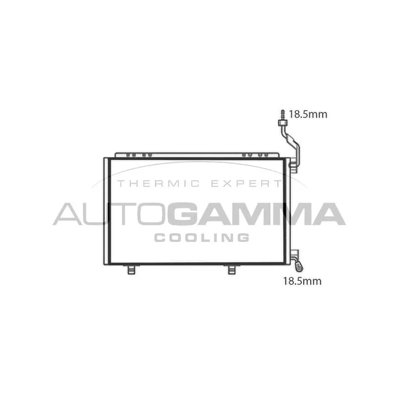 Condenseur, climatisation AUTOGAMMA 107776