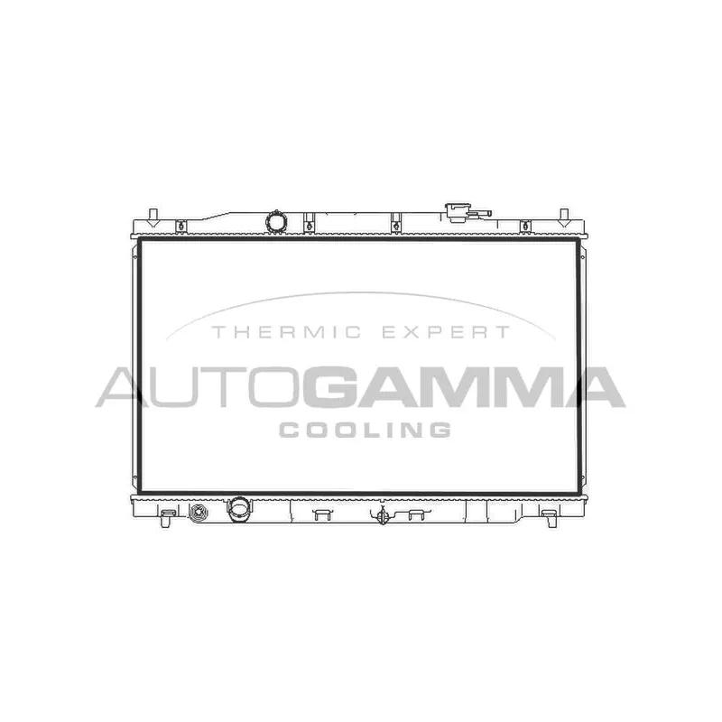 Radiateur, refroidissement du moteur AUTOGAMMA 107780