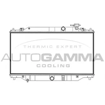 Radiateur, refroidissement du moteur AUTOGAMMA 107781
