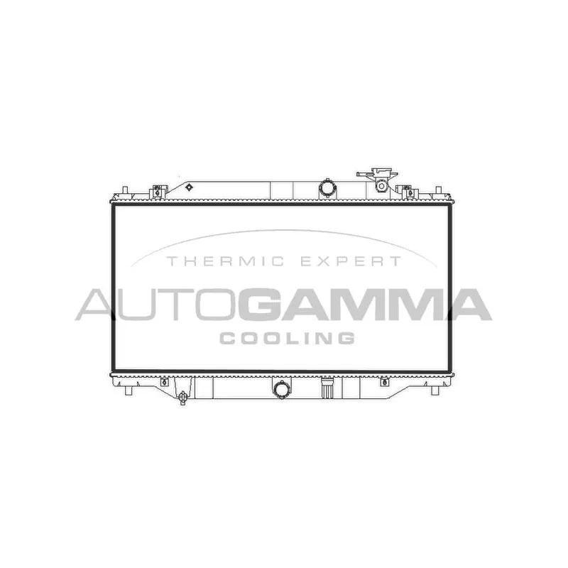 Radiateur, refroidissement du moteur AUTOGAMMA 107781