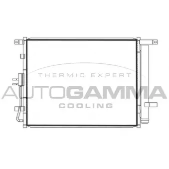 Condenseur, climatisation AUTOGAMMA 107783
