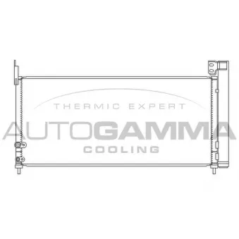 Condenseur, climatisation AUTOGAMMA 107784