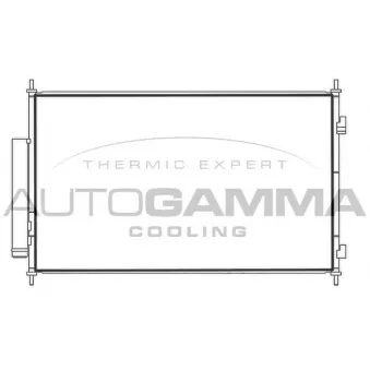 Condenseur, climatisation AUTOGAMMA 107790