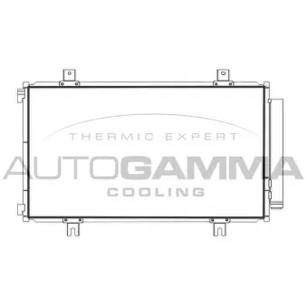 Condenseur, climatisation AUTOGAMMA 107791
