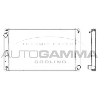 Radiateur, refroidissement du moteur AUTOGAMMA 107792