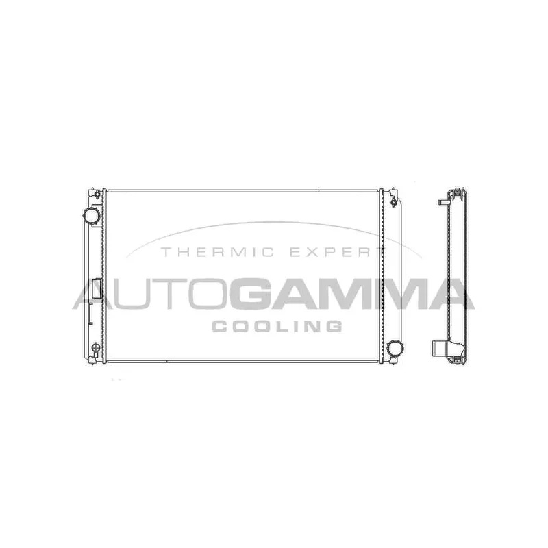 Radiateur, refroidissement du moteur AUTOGAMMA 107792