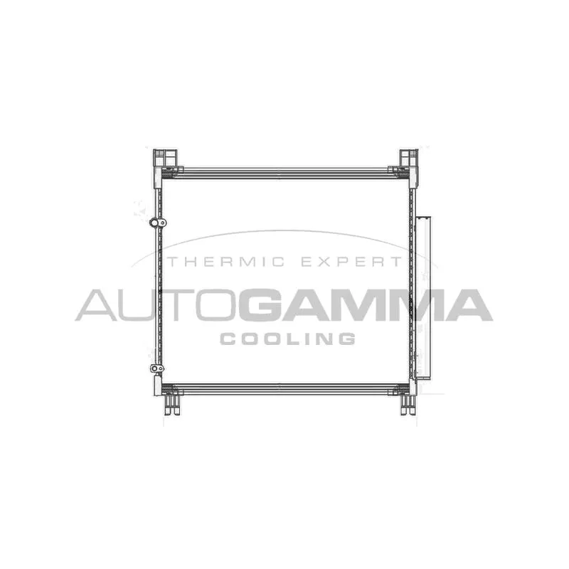 Condenseur, climatisation AUTOGAMMA 107797