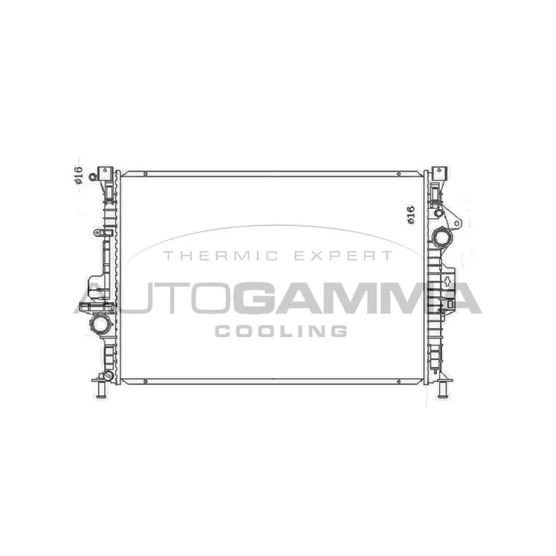 Radiateur, refroidissement du moteur AUTOGAMMA 107806