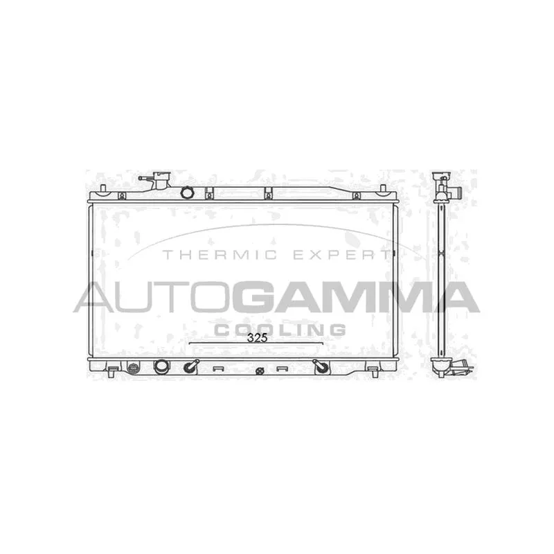 Radiateur, refroidissement du moteur AUTOGAMMA 107809