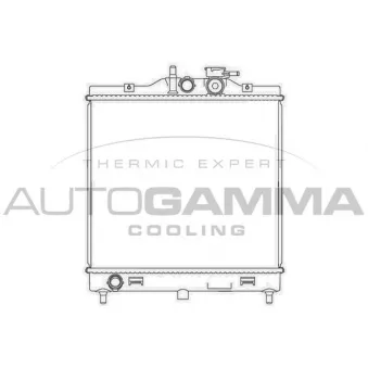 Radiateur, refroidissement du moteur AUTOGAMMA 107813