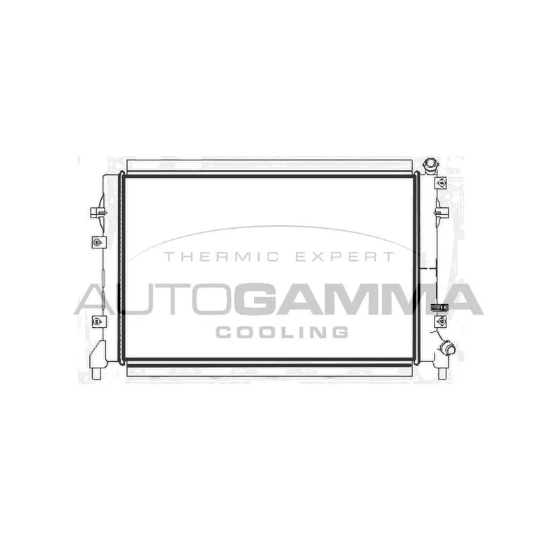 Radiateur, refroidissement du moteur AUTOGAMMA 107817