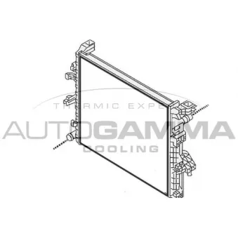 Radiateur, refroidissement du moteur AUTOGAMMA 107824