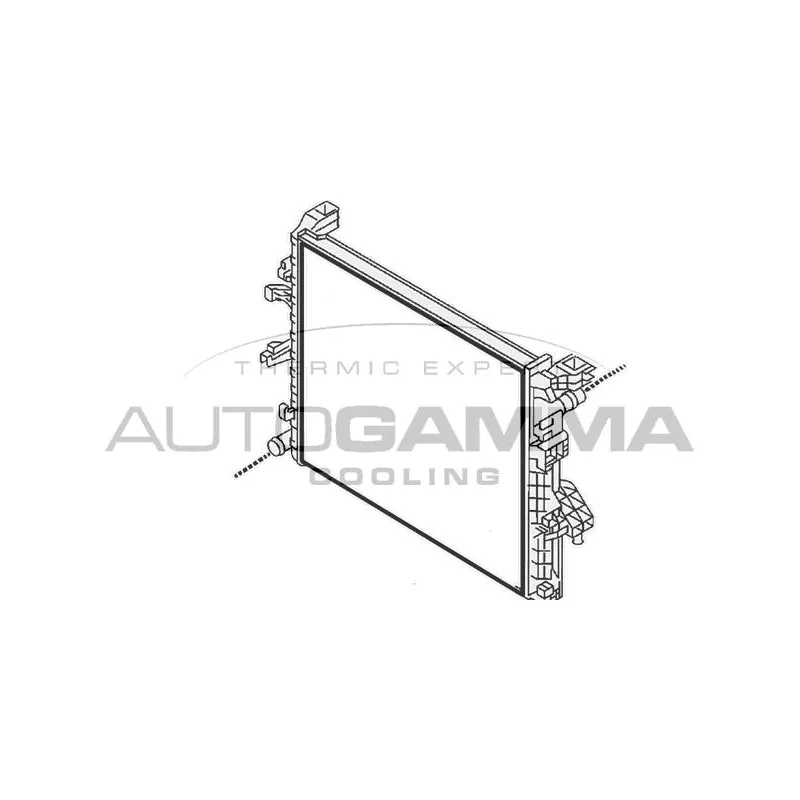 Radiateur, refroidissement du moteur AUTOGAMMA 107824