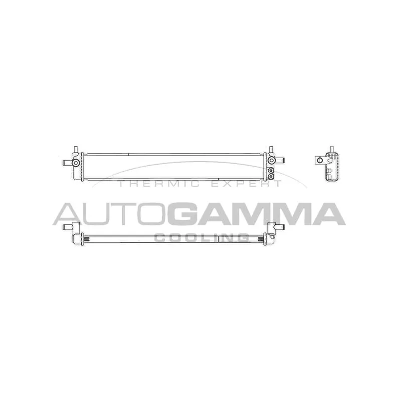 Radiateur, refroidissement du moteur AUTOGAMMA 107826