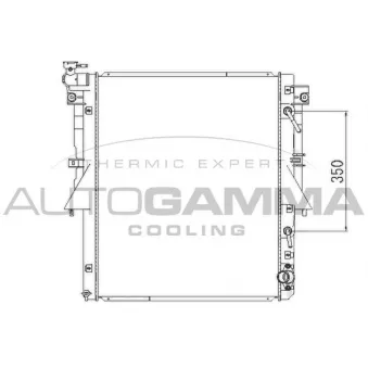 Radiateur, refroidissement du moteur AUTOGAMMA 107830