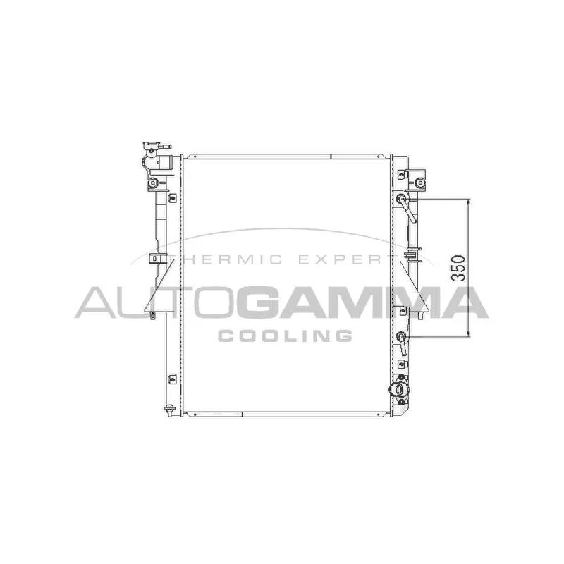 Radiateur, refroidissement du moteur AUTOGAMMA 107830