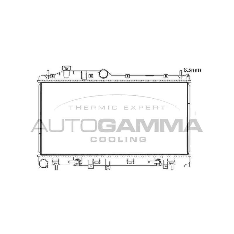 Radiateur, refroidissement du moteur AUTOGAMMA 107837