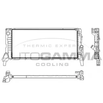 Radiateur, refroidissement du moteur AUTOGAMMA 107838