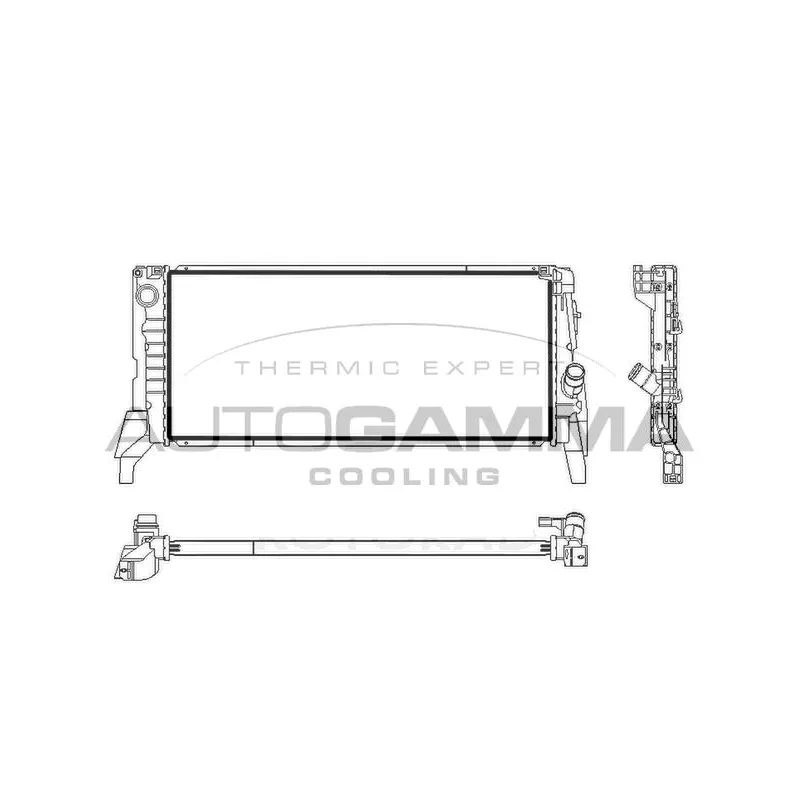 Radiateur, refroidissement du moteur AUTOGAMMA 107838