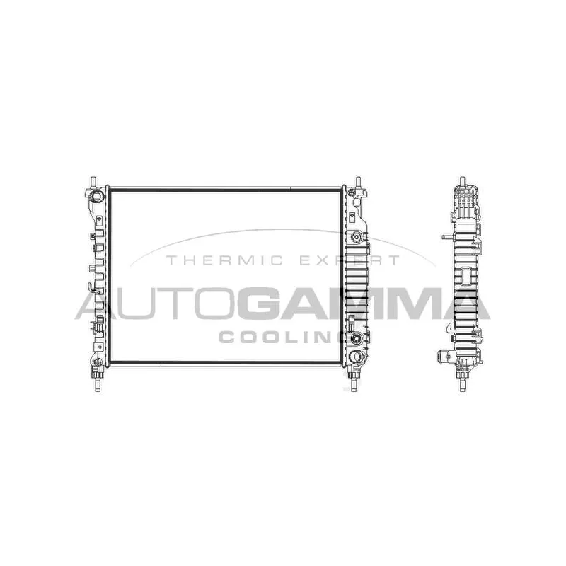 Radiateur, refroidissement du moteur AUTOGAMMA 107839