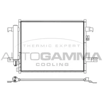 Condenseur, climatisation AUTOGAMMA 107840