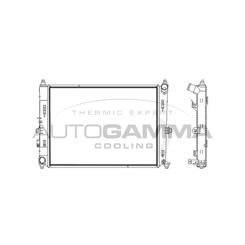 Radiateur, refroidissement du moteur AUTOGAMMA 107841