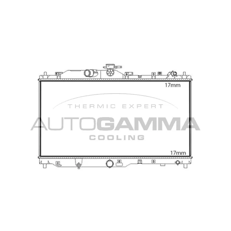 Radiateur, refroidissement du moteur AUTOGAMMA 107842