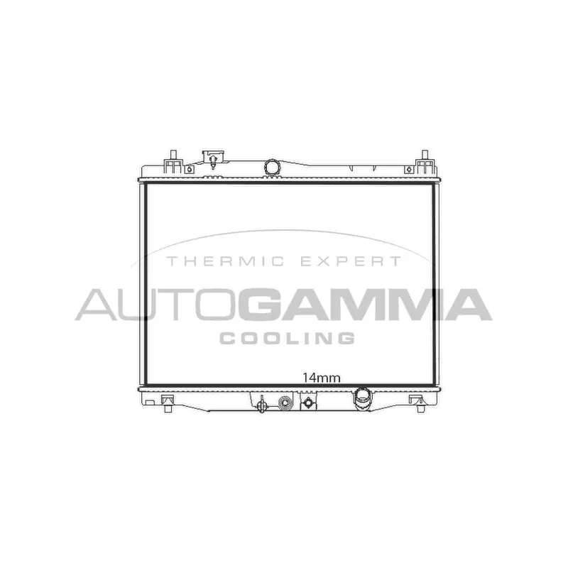 Radiateur, refroidissement du moteur AUTOGAMMA 107843