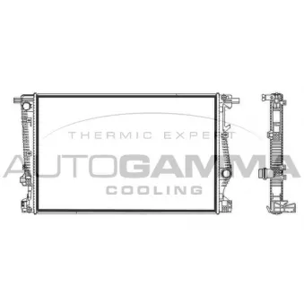 Radiateur, refroidissement du moteur AUTOGAMMA 107845