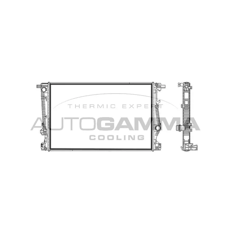 Radiateur, refroidissement du moteur AUTOGAMMA 107845