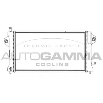 Radiateur, refroidissement du moteur AUTOGAMMA 107846