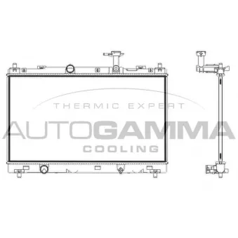 Radiateur, refroidissement du moteur AUTOGAMMA 107848